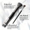 2Pcs Nose contour brush, 2-in-1 U-shaped brush and fluffy brush, angled inclined brush