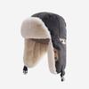 Korean Version of Lei Feng Hat Men and Women Winter Thickened Warm Couple Ear Protection Locomotive Hat Bike Flying Hat