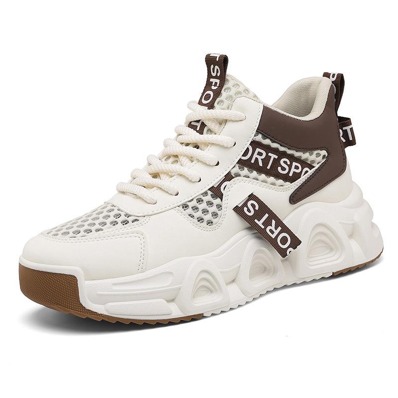 Men's Shoes 2025 New Summer Youth Casual Versatile Sports Trendy Shoes Student Platform Heightening Breathable Dad Shoes