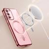 Case for Samsung Galaxy S23 Plus, Electro MagSafe, Pink Rose Gold + Glass Screen Protector