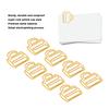 100Pcs Cup Shape Cute Paper Clips Plastic-coated Metal Small Paper Clips  Office Supplies