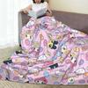 Japanese Tamagotchis Super Warm Blanket  Kids Adult Plush Throw Blanket Novelty Couch Chair Flannel Bedspread Sofa Bed Cover