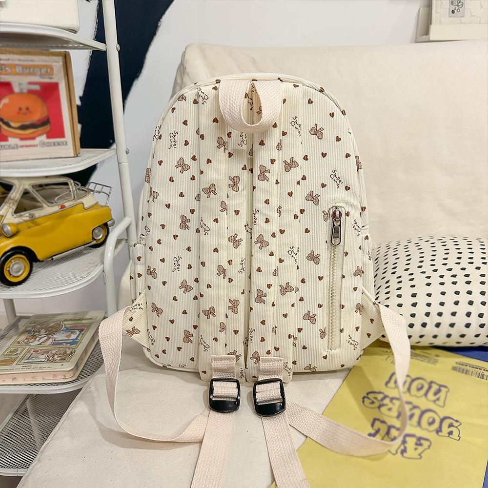 Corduroy Spring/Summer New Mini Backpack Commuter Versatile Small Backpack Outward Travel Small Bag Leisure Backpack