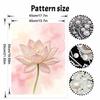 DIY Frameless Pearl Painting Kit Elegant Pink Lotus Flower 3D Shiny Bead Art Canvas Relaxing Craft for Adults Home Wall Decor Gift