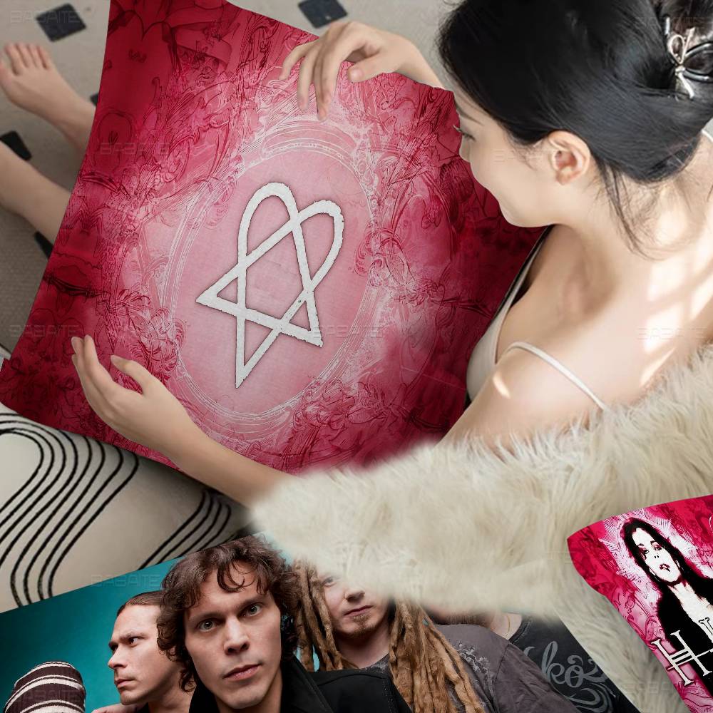 Him Band Ville Valo Singer Cushion Cover Pillowcase Upholstery Sofa Throw Pillow Home Decor Pillowcas