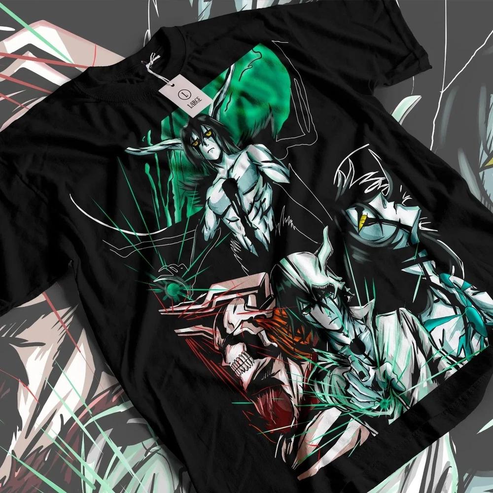 Ulquiorra Bleach TShirt Cifer Ichigo Kurosaki Unisexga Horror Anime Shirt All Size S