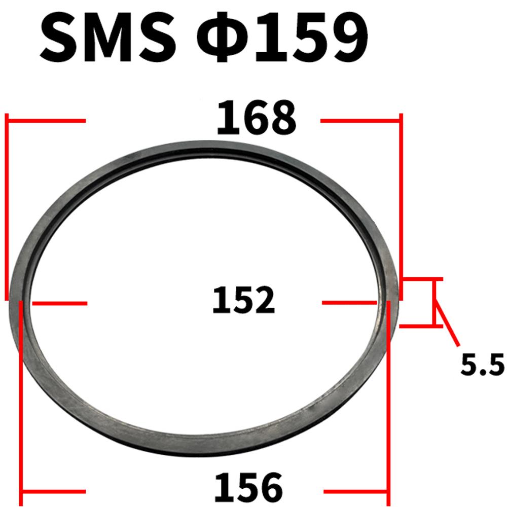 19 25 32 38 45 51 63 76 89 102 133 159mm Élelmiszeripari minőségű FKM tömítő tömítőgyűrű csík szaniter SMS csatlakozóhoz otthoni sörfőzéshez