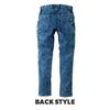 Toraichi Denim Cargo Pants Slim Fit Workwear Chemical Wash Finish Stylish Toraichi TORAICHI Pro Uni Sticker Included 8922-219 All-Season [4.Contour S]