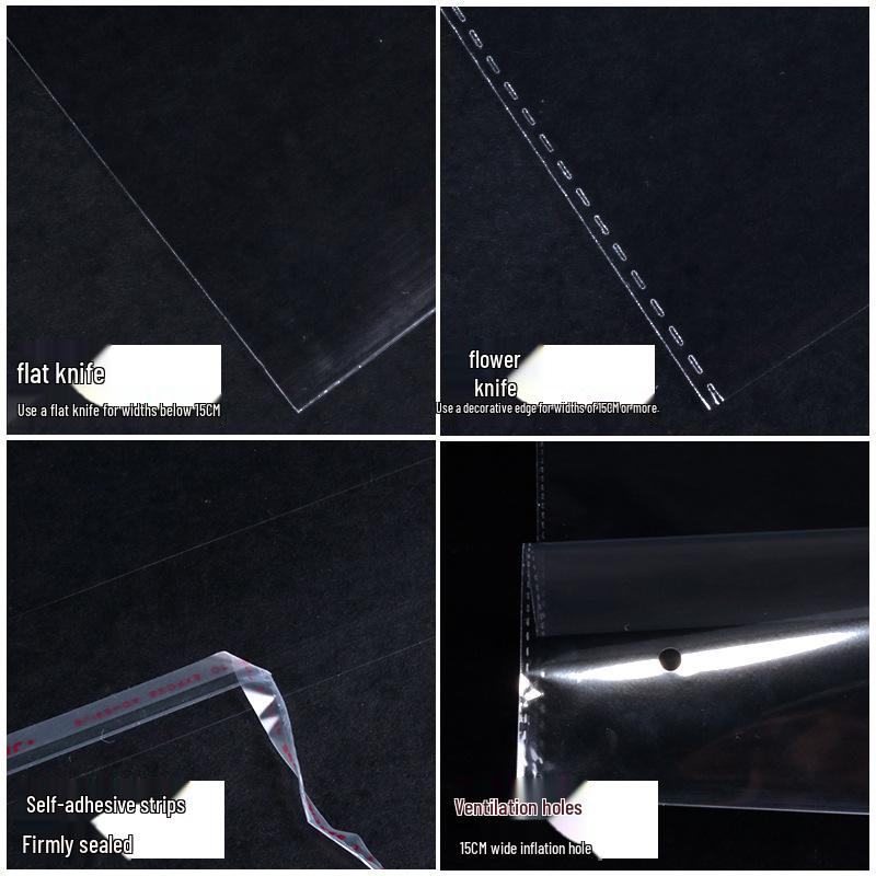 Sacchetti Regalo Gioielli in OPP Spesso Trasparente con Chiusura Autoadesiva