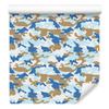 Military Camouflage Wallpaper Blue and Beige for Living Room and Bedroom 50x1000