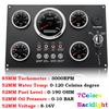 7 Color Backlight Marine Boat 5 Gauge Set 85MM Tachometer+Fuel Level Gauge+Water Temp Meter+Oil Pressure Gauge+Voltmeter 52MM