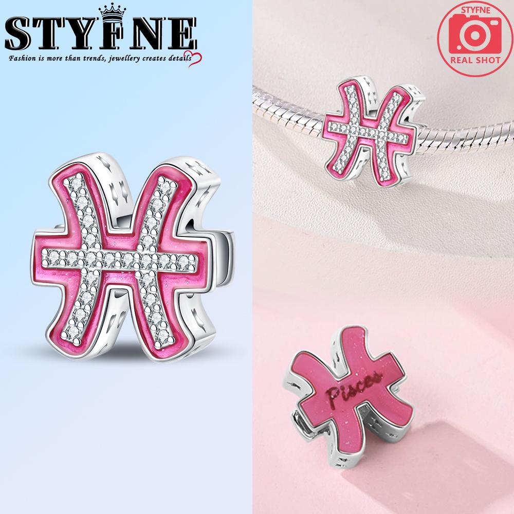 Медные Бусины-Подвески 12 Созвездий Шарм Совместимы с Оригинальными Браслетами для Женщин Бижутерия Подарок на День Рождения Модный Подарок