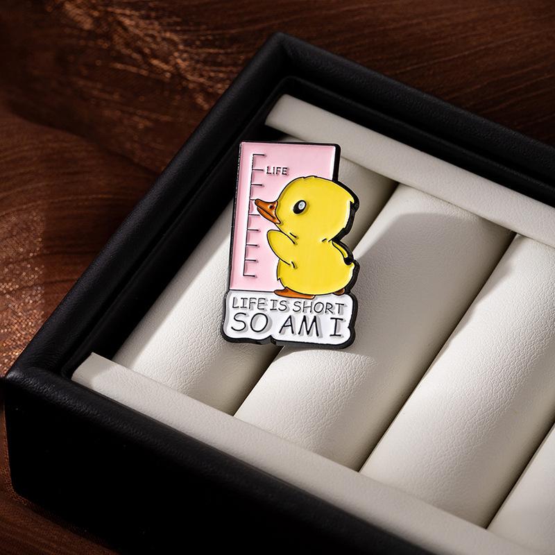Креативная Милая Мультяшная Серия Животных с Буквами Форма Утенка Комбинация Брошь Забавная Милая Булавка для Питомца
