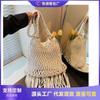 New Straw Bag Handbag Diagonal Span Hollow Women's Bag Beach Bag Single Shoulder Fashion Hollow Fringed Armpit Bag