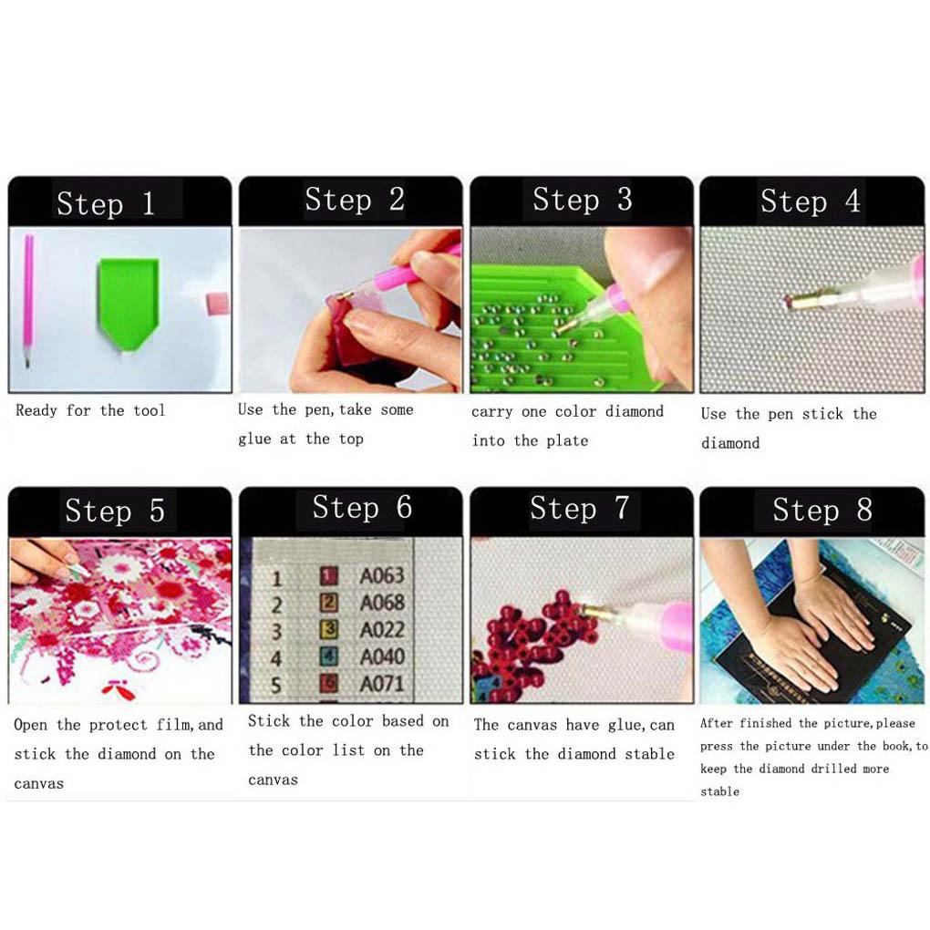 DIY Engligh Letter Rhinestones Painting 5D Crystal Stitch Living Room Decorative Embroidery Diamond Picture