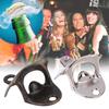 Wall Mounted Beer Bottle Opener Retro Stainless Steel Push Down Opener Wine Soda Drink Cap Openning Kitchen Accessories