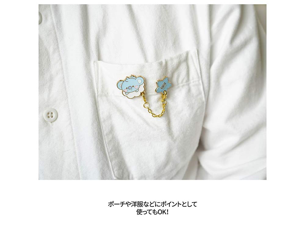 Solomon Shoji BT21 Metal Pin Badge, Accessory, Character BABY (SHOOKY)