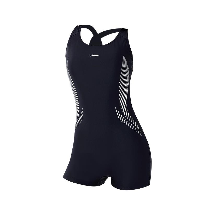 Li Ning One piece Swimsuit Women s Black LSYV527-3 L