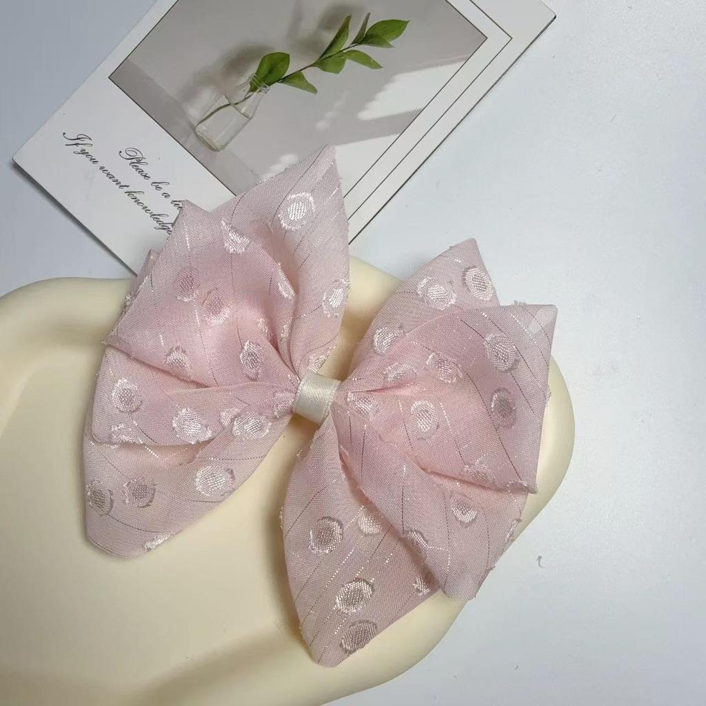 Dopamine Spring Lace Bow Hair Clip - Fairy Forest Style
