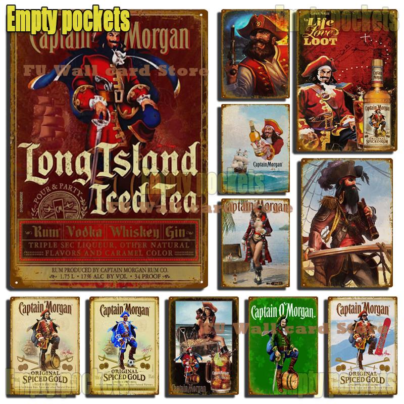 

Винтажный Cartain Morgot Beer металлическая жестяная вывеска Ретро плакаты для туалета, фермерского дома, домашнего бара, клуба, кафе, настенная живопись, украшение