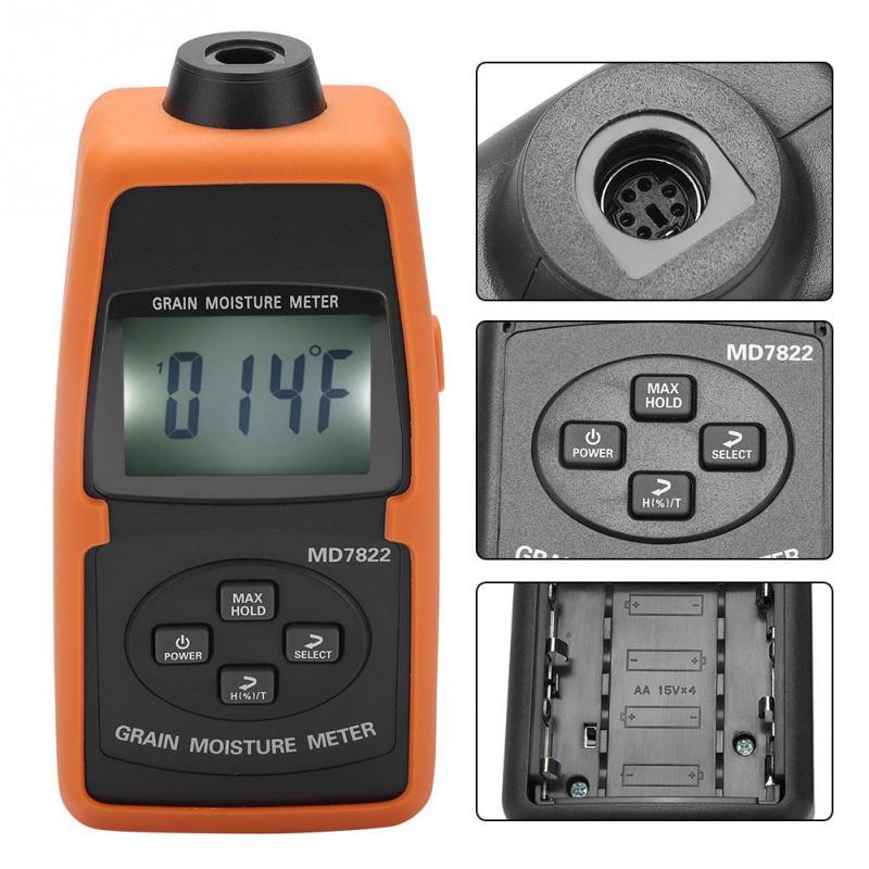 Buy MD7822 Digital LCD Screen Grain Moisture Meter Tester Measuring
