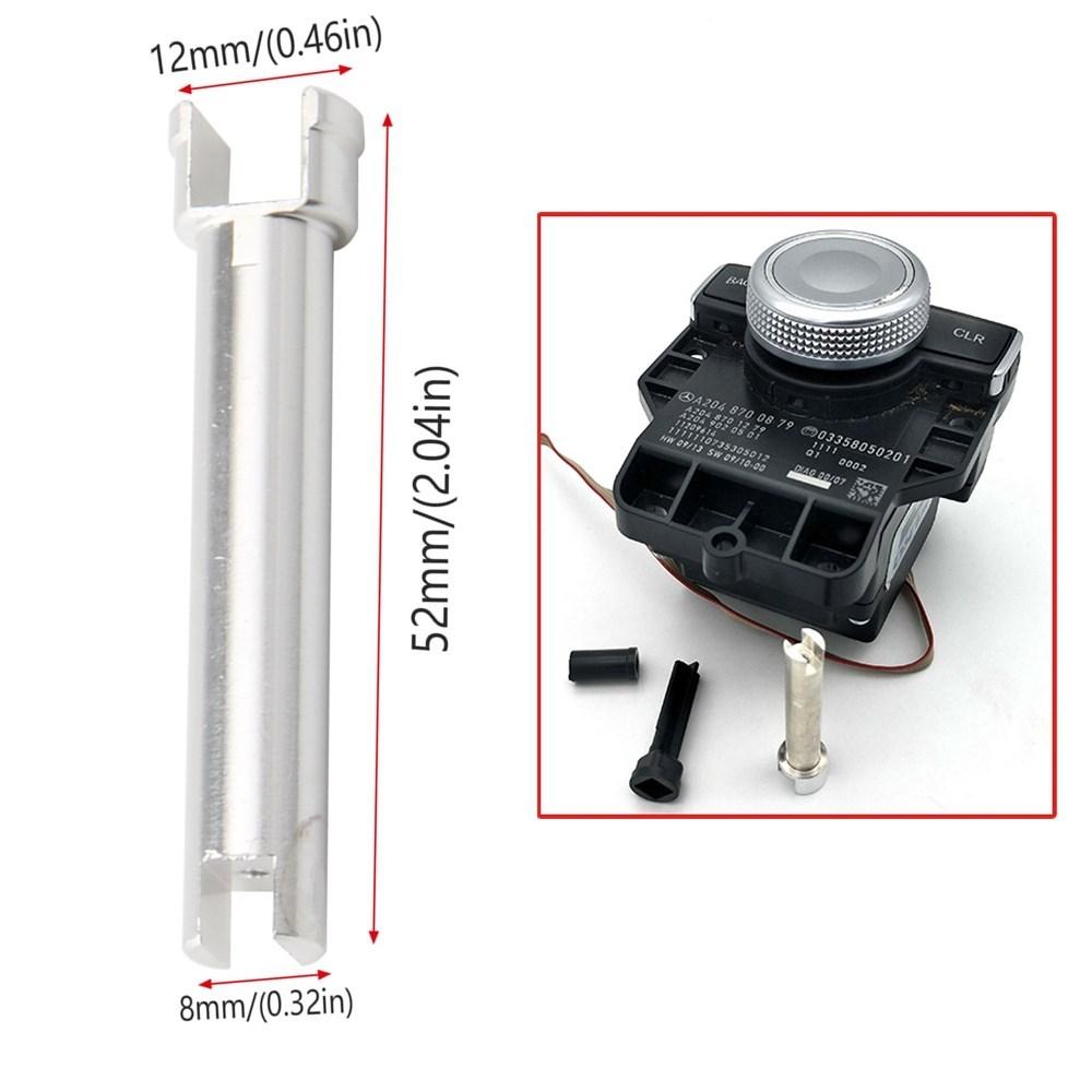 Autoradio Drehknopf Schalter Befehlsregler Reparaturset für Mercedes Benz W204 X204 W212 W218 Konsole Silber Hohe Qualität