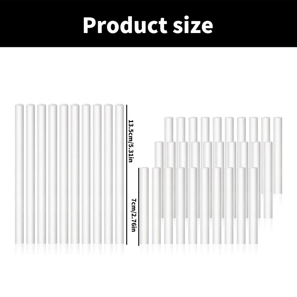 40pz Filtri in Cotone per Umidificatore Bastoncini Sostitutivi per Diffusori di Aromi Portatili Umidificatori Alimentati da USB Parte