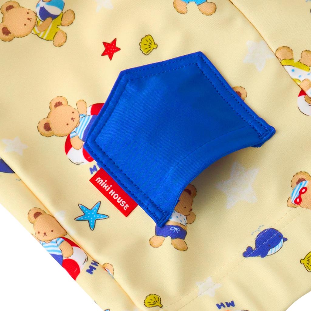 Baby UV Made In Yellow [Miki House] Swimsuit, 5/8 Length, Swimwear, Pool, Swimming, Swimming, Leisure, Protection, Boys, Japan, Baby, Kids, Children,