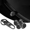 Car Tire Valve Stems Cap With Keychain Anti-Theft Compatible For Mercedes Benz GLK GLA A B C E R G Class C180 W176 S200 S300 UK1