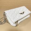 Borsa a tracolla da donna alla moda francese zv con ali di diamante catena retrò borsa a tracolla design di lusso casual semplice borsa a spalla da donna