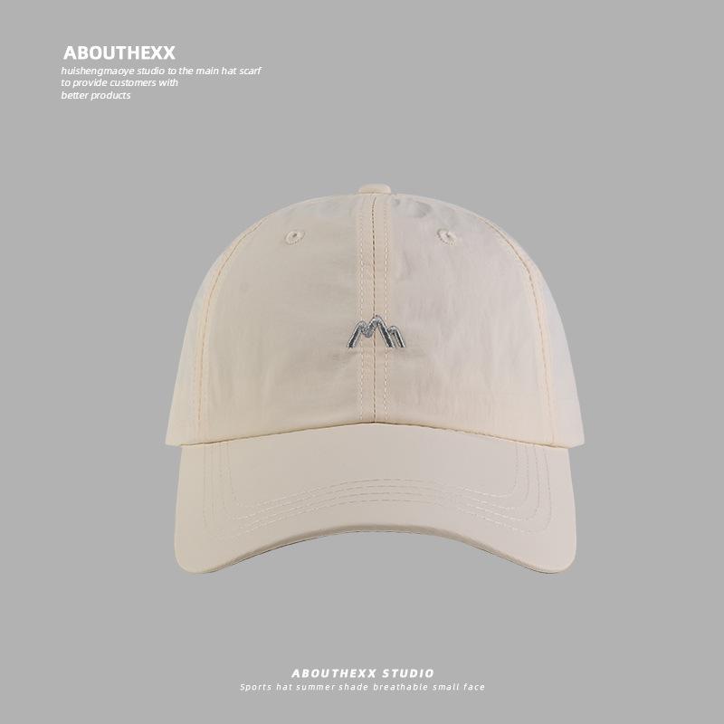 Lightweight Quick-Dry Baseball Cap Unisex Soft Top Breathable Sun Hat with Mountain Embroidery Sports Adjustable Caps for Summer