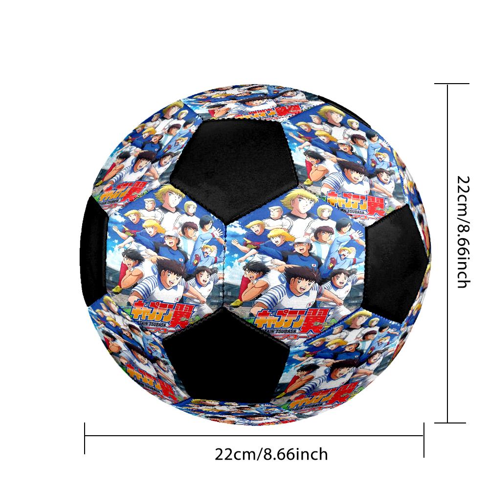 Soccer Ball Colorful Machine Stitched PVC Size 5 Team Training Competition Ready Durable High-Bounce Cool Sports Gift