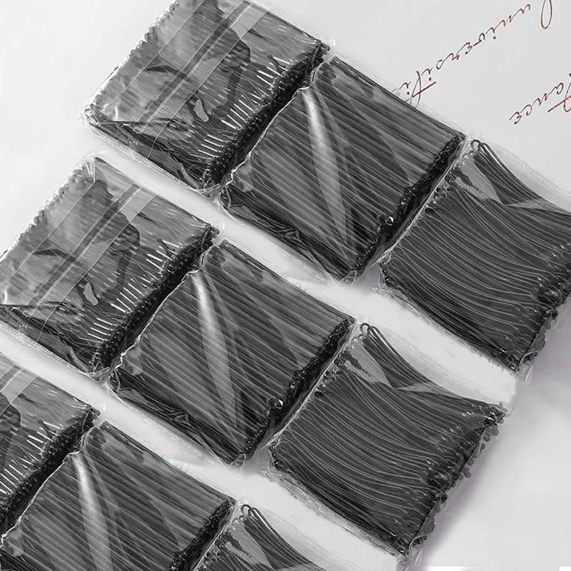 Unsichtbare U-förmige Haarnadeln für Damen Schwarze Haarspangen Wellige Haarspangen Einfache Haarnadeln für Mädchen Metall-Haarklammern Modische Haaraccessoires