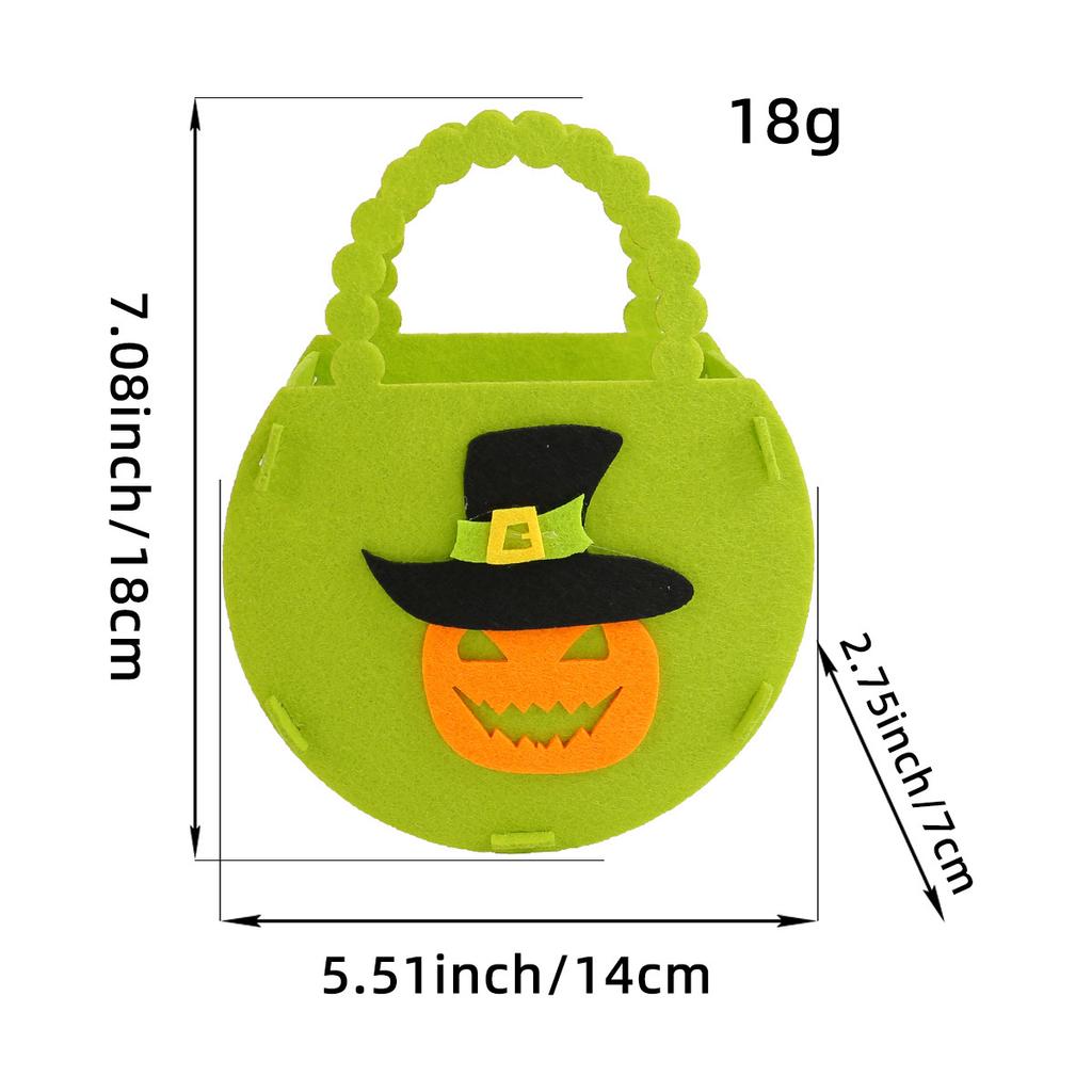 Children'S Diy Handmade Gift Bags, Halloween Pumpkin Bags, Candy Bags, Non-Woven Tote Bags, Gift Bags