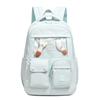 Einfarbiger Rucksack Große Kapazität Leichtgewicht Junior Senior High School Schüler Schultasche