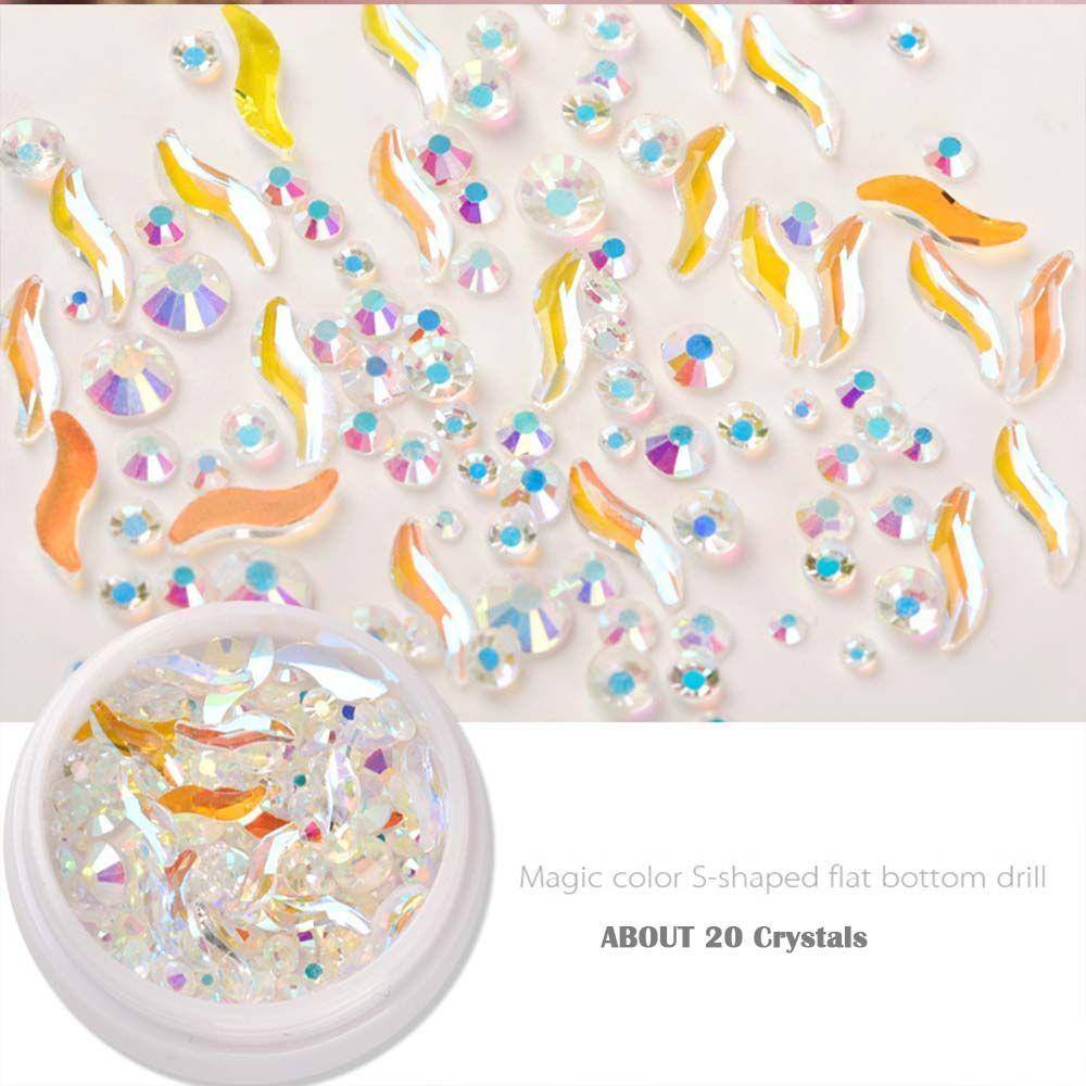 Shapes Aurora Nail Accessories Irregular Nail Rhinestones Nail Art Decoration Crystal Nail Jewelry