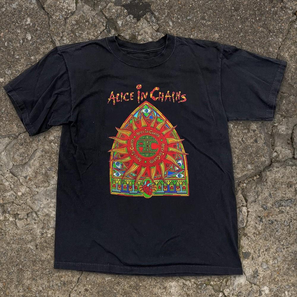 Alice in Chains Унисекс Черная Футболка Размер S-5XL Унисекс Футболка XXL