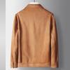 Spring, Autumn and Winter New Suede Middle-aged and Young People Loose Micro-wide Version Casual Tooling Jacket Tide