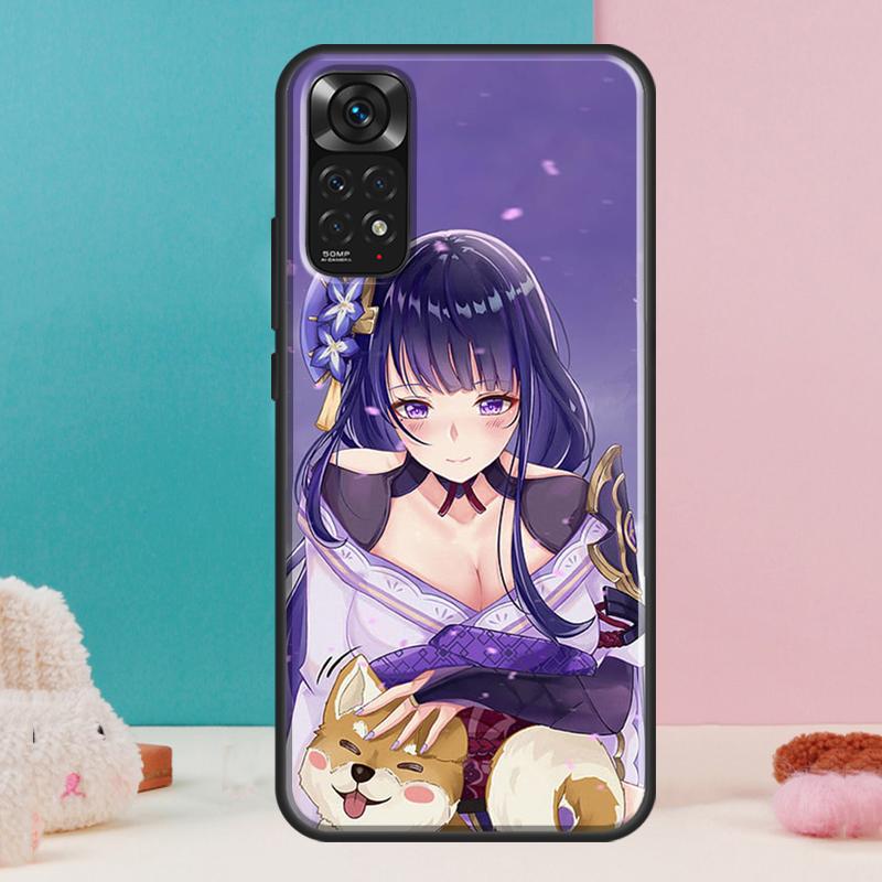 Baal Genshin Impact Game Case For Xiaomi Redmi Note 14 13 Pro 12 11 9 10 9S 10S 11S 12S Redmi 14C 13C 10C 12C Cover