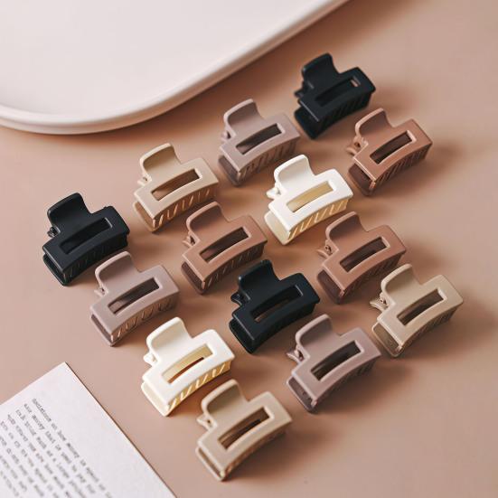30/50Pcs Girl Hair Claw Pure Color Anti-slip Teeth Small Gripper Portable Lightweight Back Head Hair Clip Hair Accessories