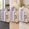 Mobile Sports Equipment Storage Cart Portable for Home Gym, Playroom