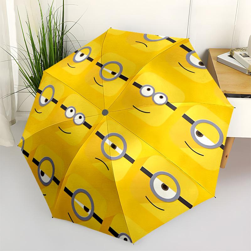 

1pc Minion Open/Close Folding Umbrella - Raining Gear for Travel Umbrella, All- Portable Umbrella for & Men 8-Rib yy251229030