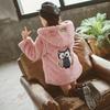 Giacca di lana per bambine, autunno inverno, pelliccia sintetica, calda, per bambini, con cappuccio, abbigliamento esterno