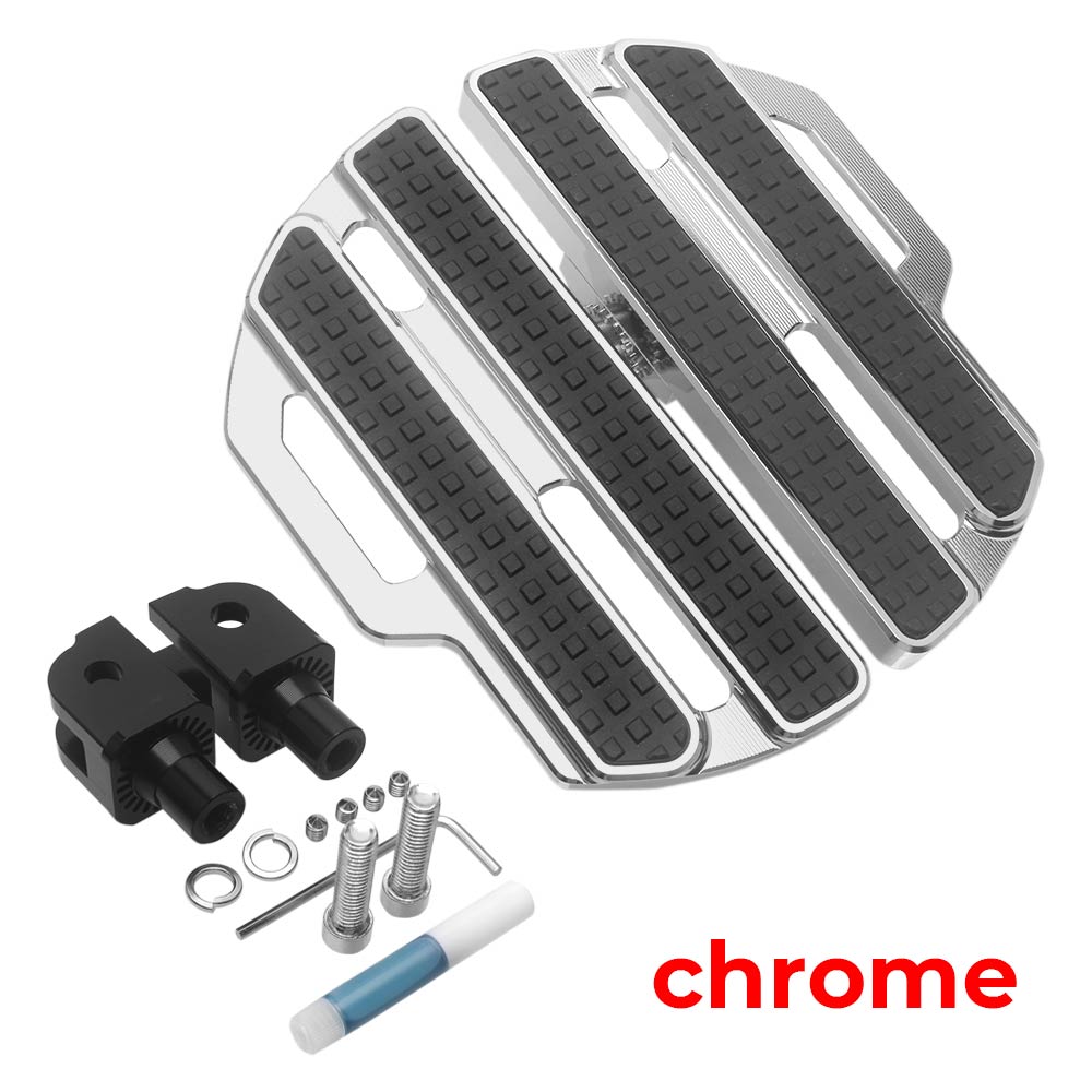 Motorcycle 1 Pair Front Footrest Floorboards Chrome Accessories Fit For Harley Softail Low Rider ST FXLRST 2022 2023 2024 Models