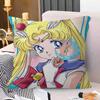 Lovely S-Sailor M-Moon Pillow Gift Home Office Decoration Bedroom Sofa Car Cushion Cover Case 45X45