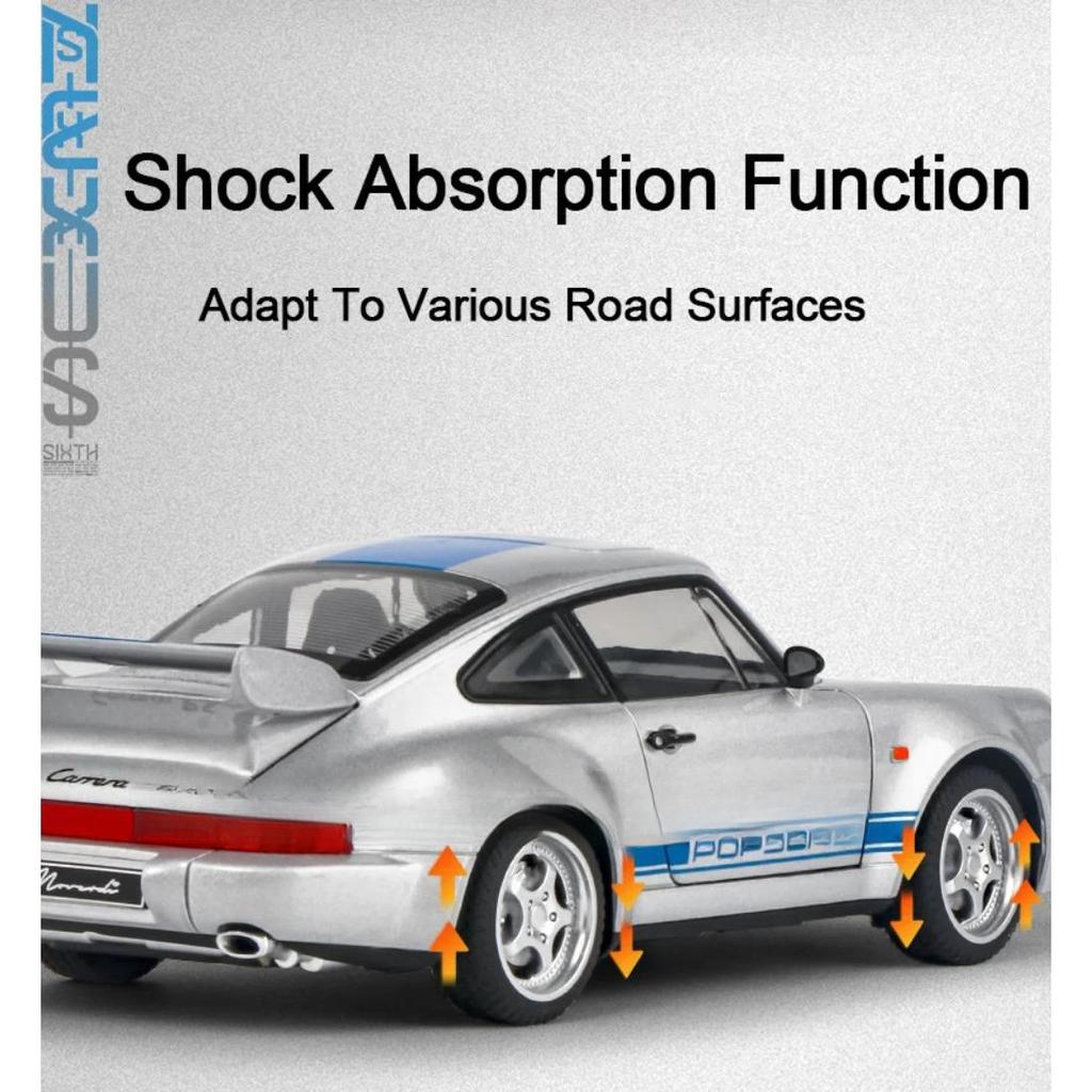 1/24 Alloy Diecast Metal Toys Car Model Porsche Phantom Police Car The Real Car with Sound Light Collection Enthusiasts Kids Great Gifts