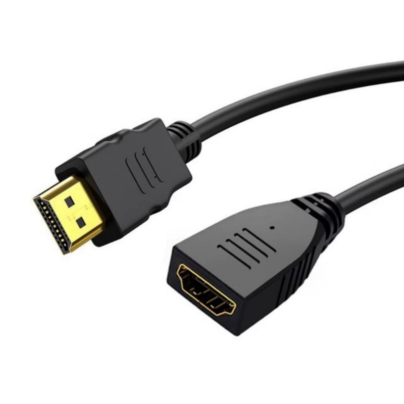 Short HDMI2.0 Extender Male to Female Cable Supports 4K60Hz HDRs for HDTVs, Projectors, and Streaming Devices