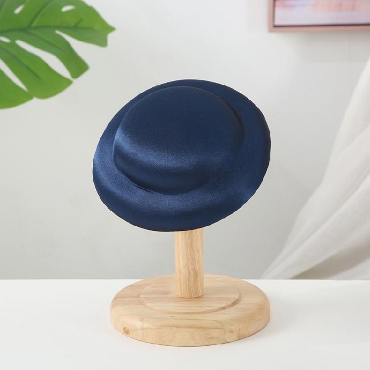 Elegant Homburg Fedoras Top Hat Fascinator Base Solid Color Hat Flat Hat Headwear Western Trend for Casual Wear