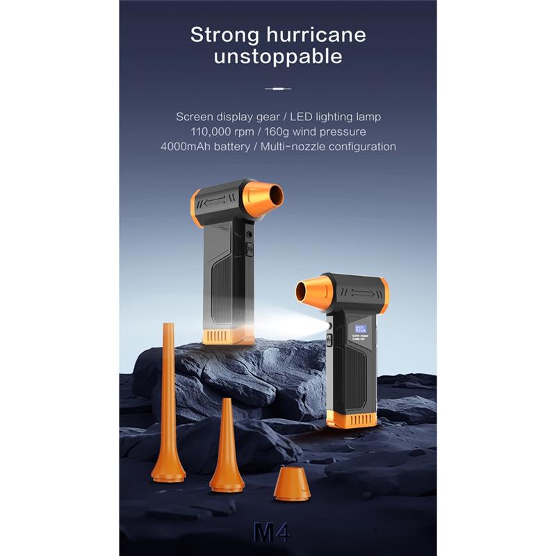 Powerful Turbo Air Blower Violent Fan Portable Snow Blower Brushless Motor Turbo Air Blower