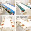New Snowman Cartoon Table Cover Santa Claus Festival Decor Christmas Tablecloth
